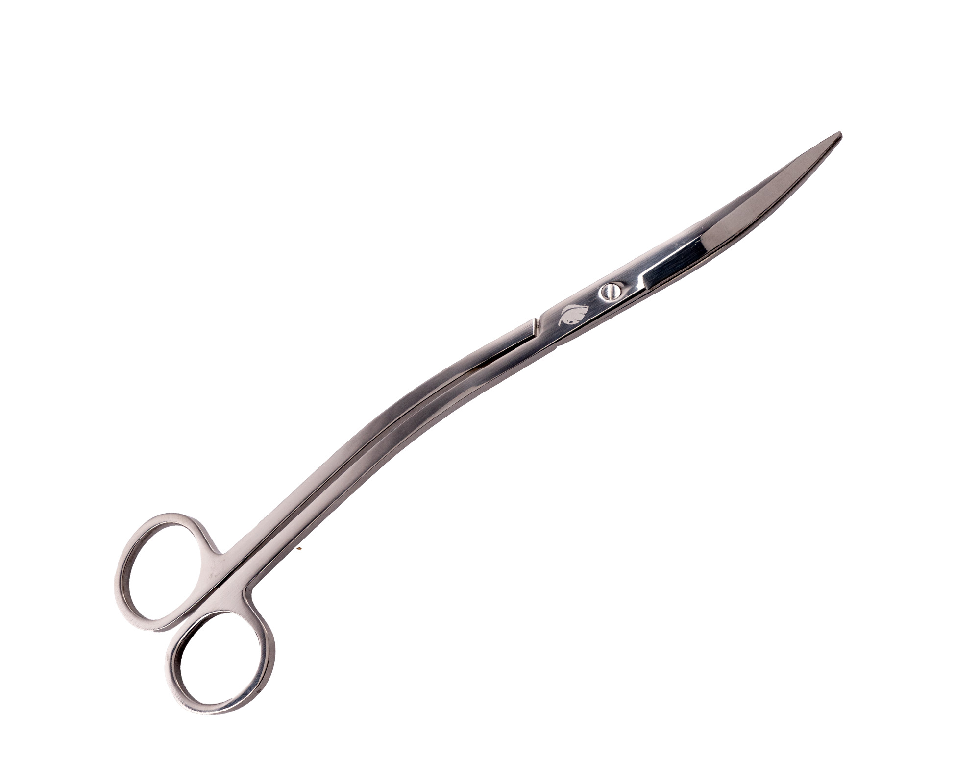 Gebogene Schere mit Fingerringen aus Edelstahl